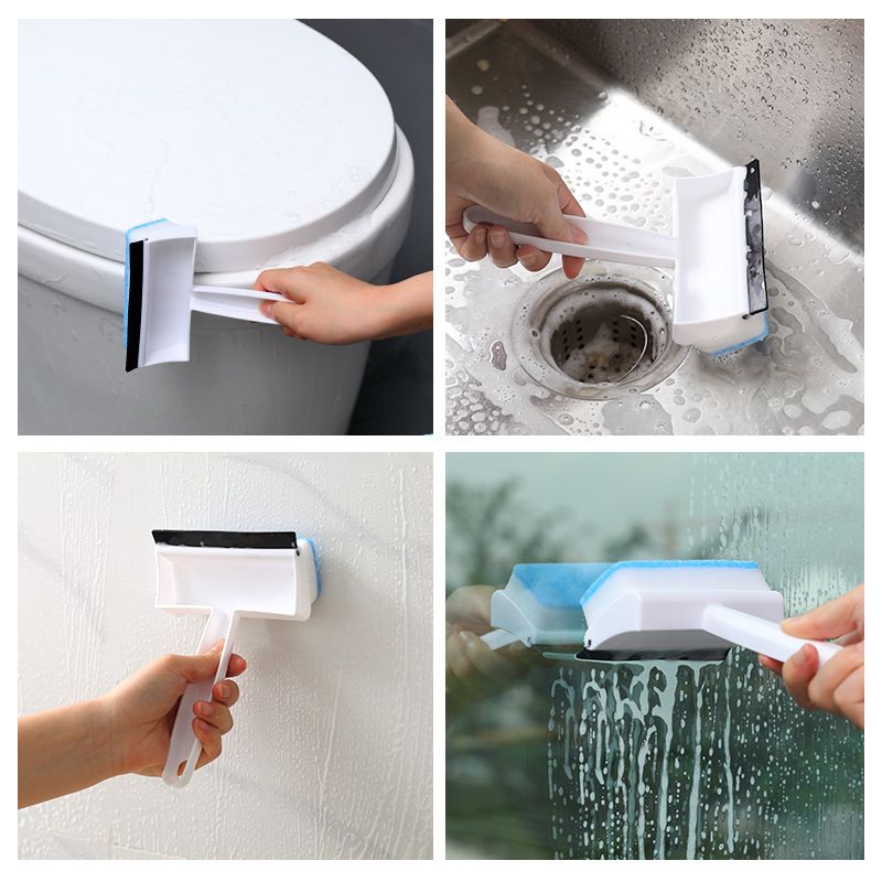 Glass Cleaning Brush Bath for Shower Small Squeegee with Scrubber Shower Door view 5