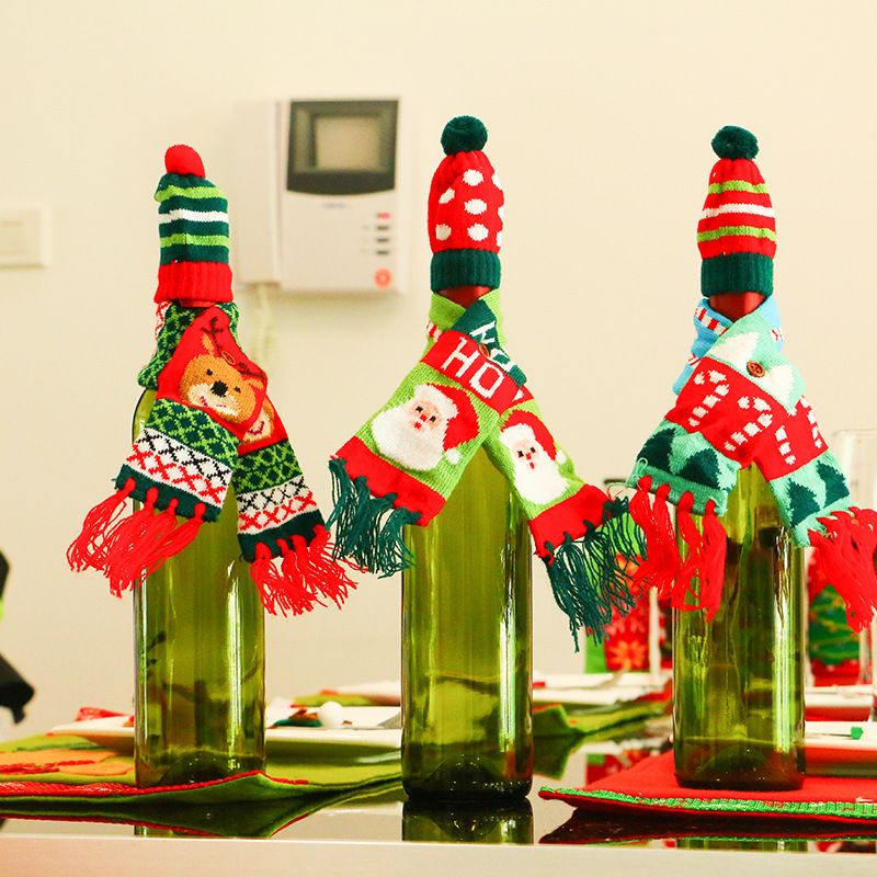 3pcs Christmas Wine Bottle Cover