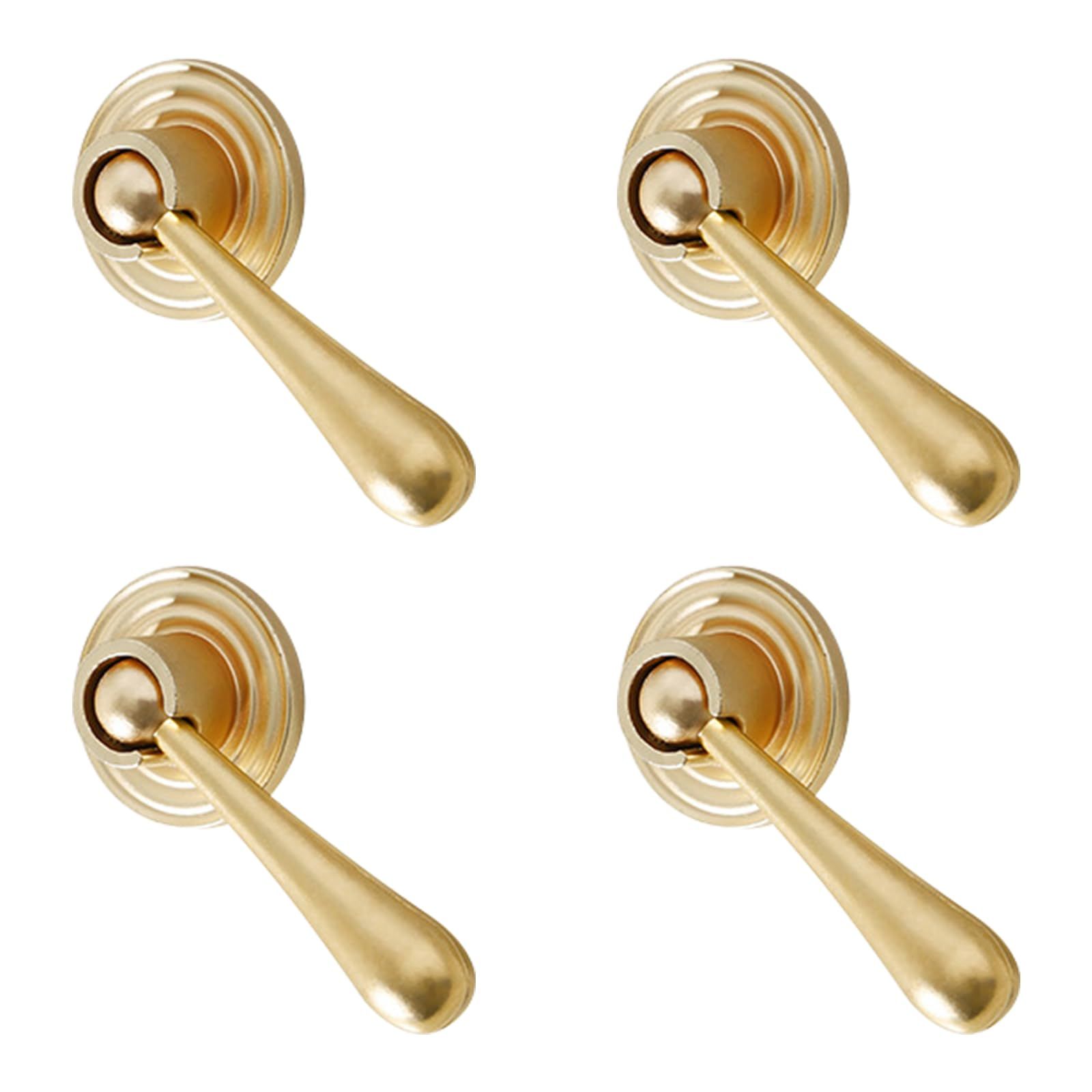Gold Cabinet Pulls - Antique Decorative Tear Drop