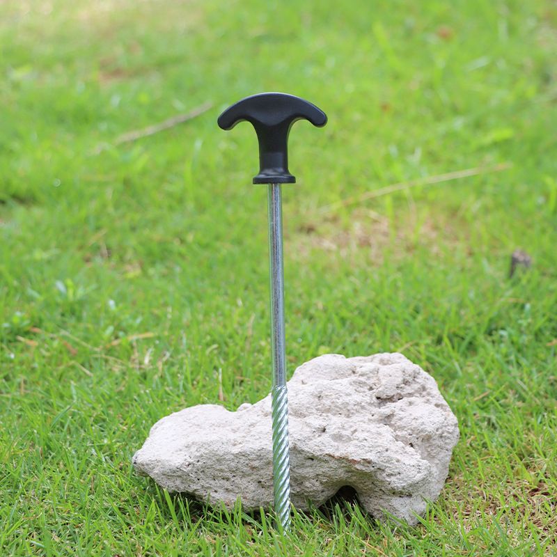 Tent Stakes Heavy Duty Stainless Steel Tent Peg Ground Nails Screw Nail Stakes view 2