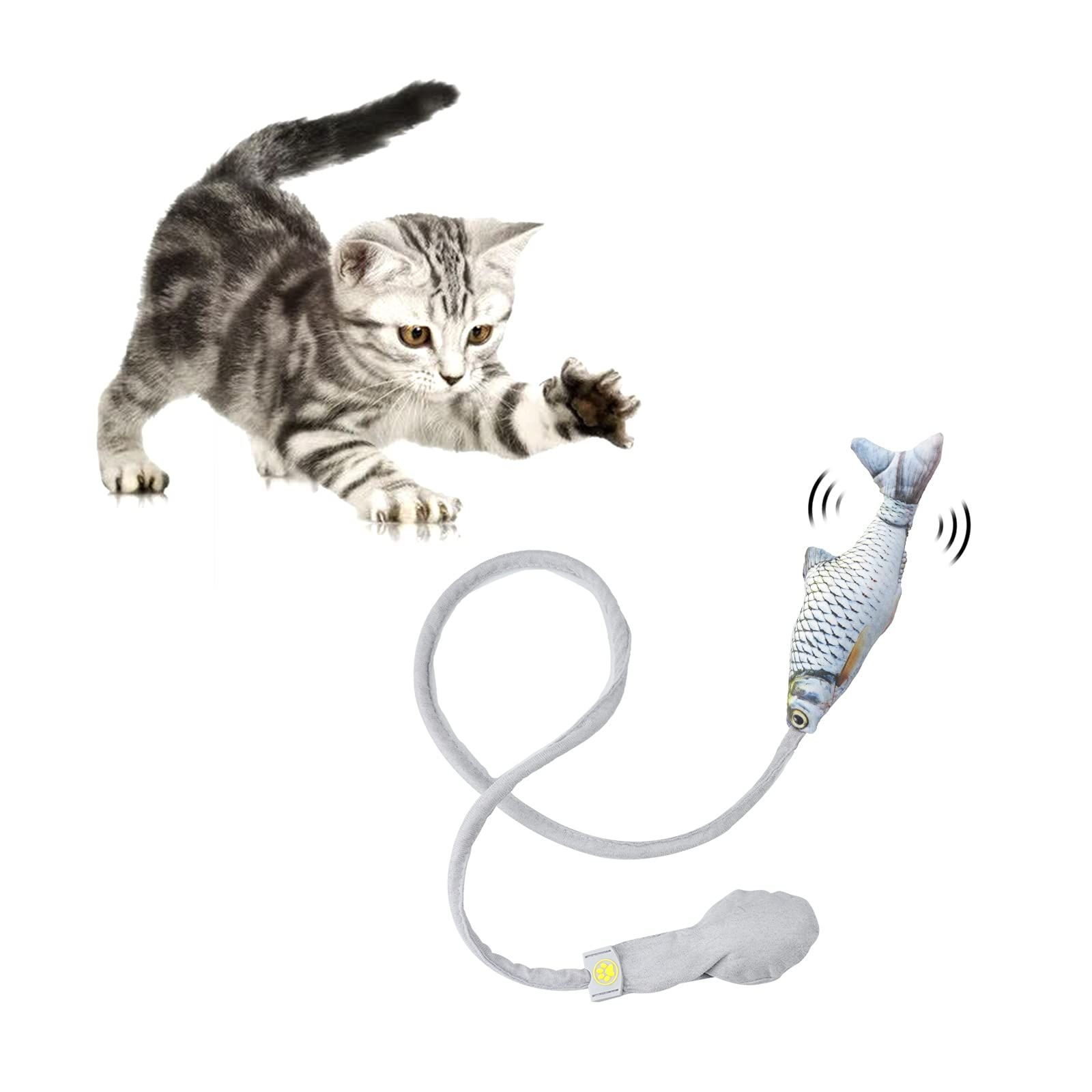 Interactive Cat Toy, Cat Plush Toy with Bells and Funny Air Bag Interactive view 5