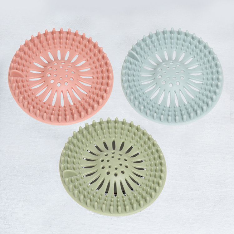 3 Pack Hair Catcher Durable Silicone Hair Stopper Shower Drain Covers