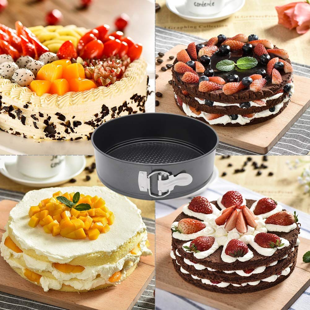 10 Inch Non-Stick Lock Cake Pan Carbon Steel Springform Pan Pumpkin Pan view 4