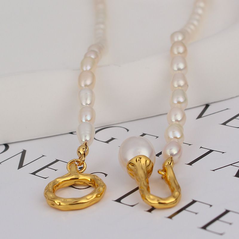 Irregular Pendant Necklace Handpicked Chain Chunky Sweater Strands Delicate view 2