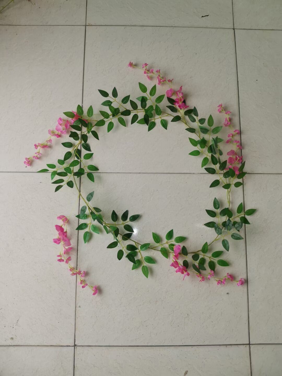 Artificial Wisteria Garland Fake Wisteria Vine Hanging Bush Flower String view 3