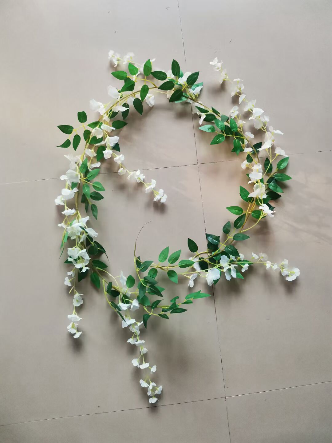 Artificial Wisteria Garland Fake Wisteria Vine Hanging Bush Flower String view 4