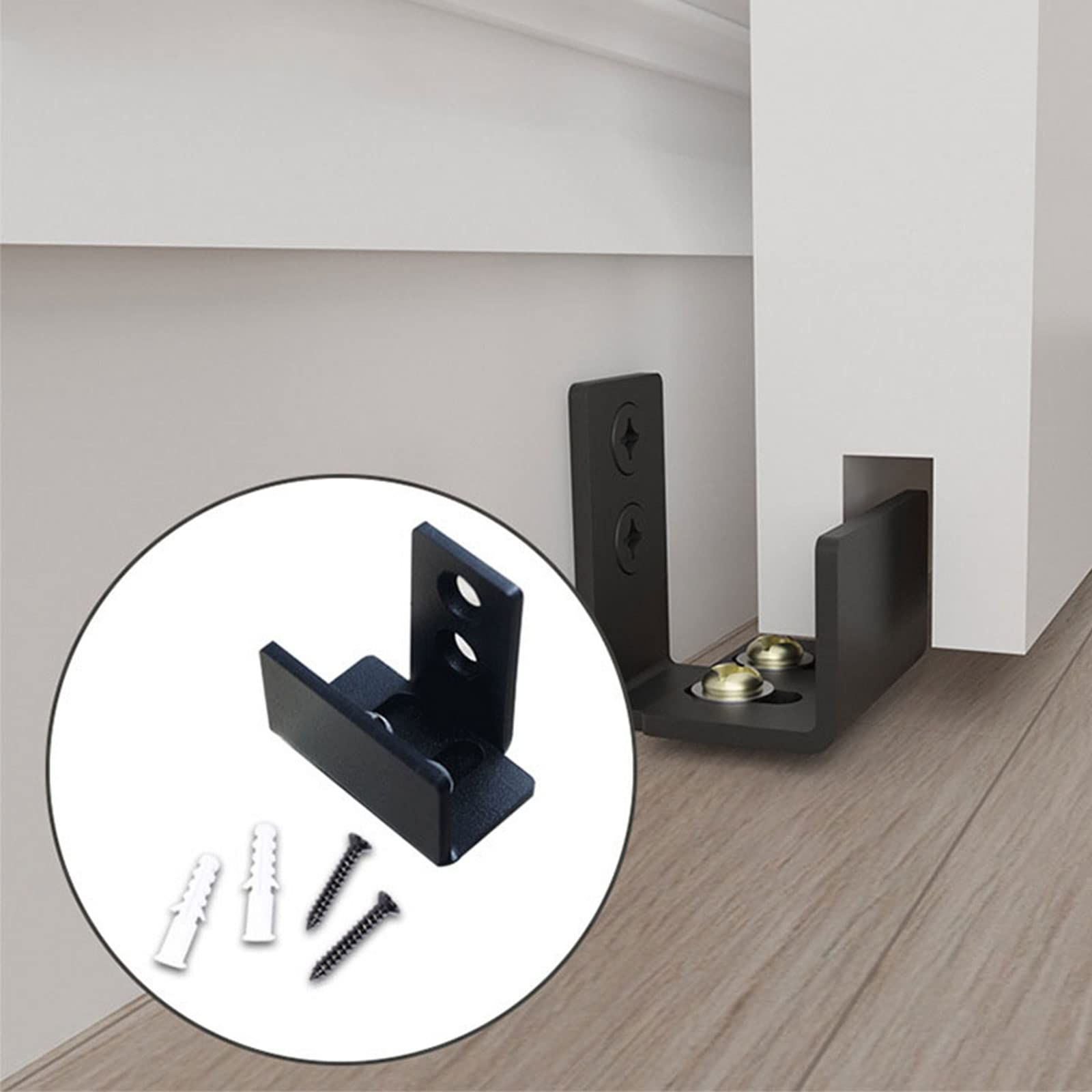 Carbon Steel Sliding Barn Door Bottom Wall Mounted Floor Guide Home Furniture view 5