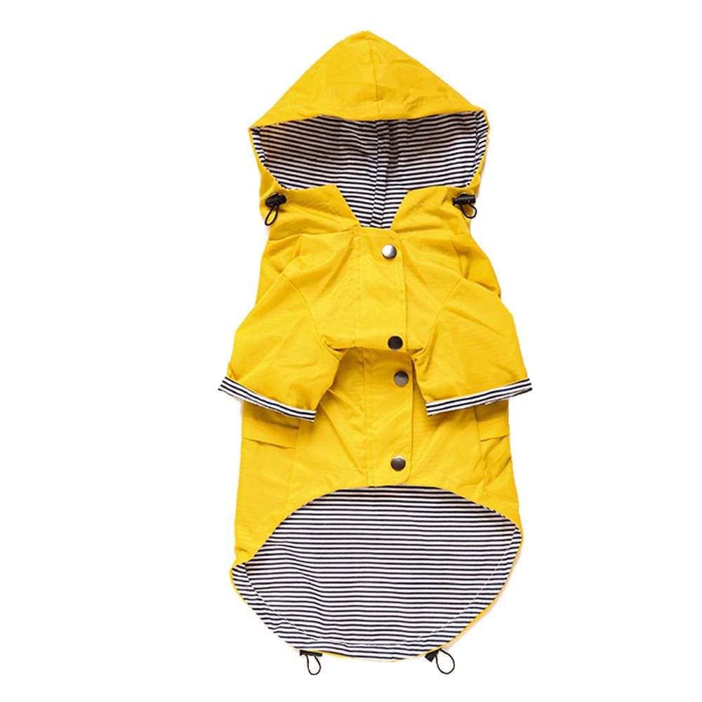 Raincoat with Reflective Buttons