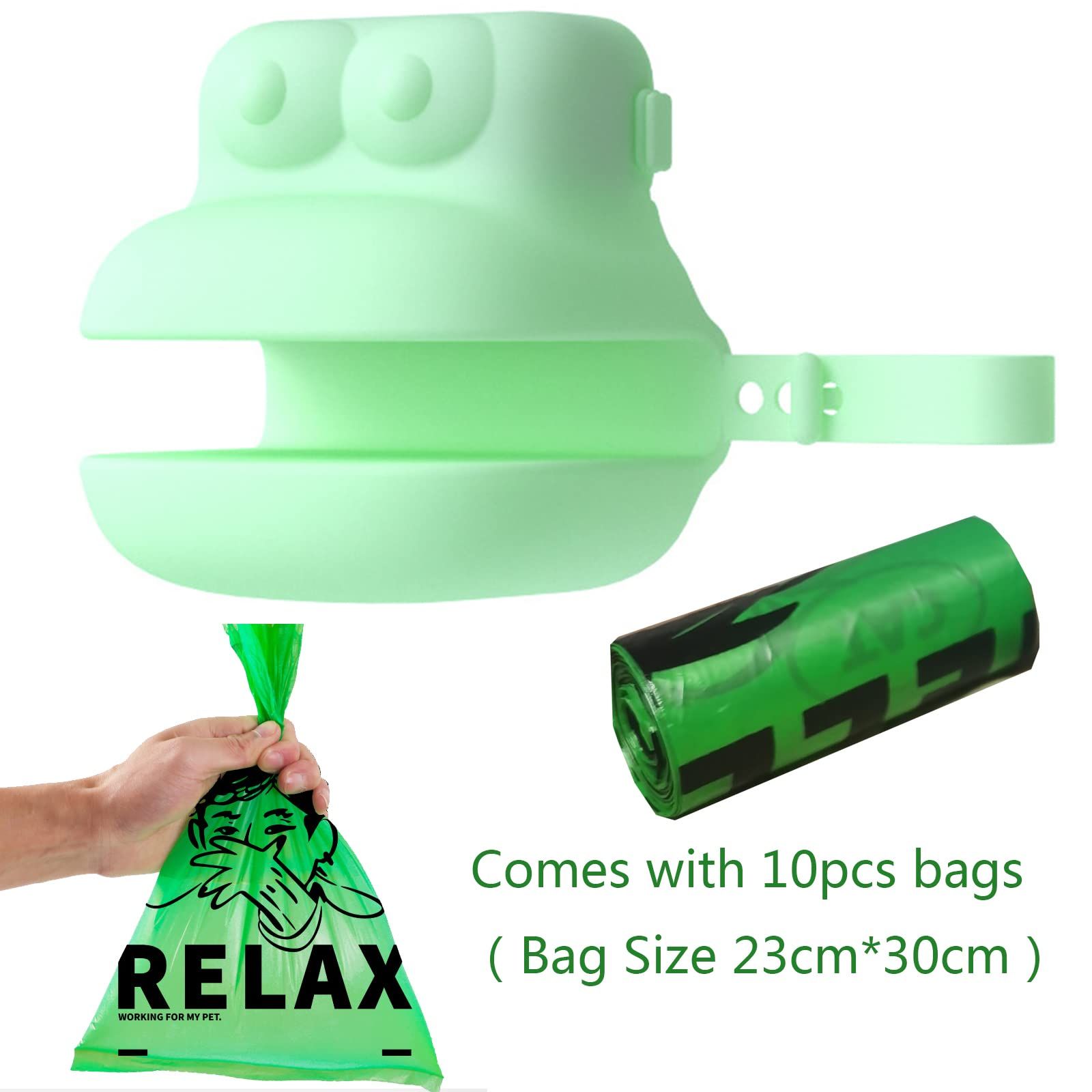 Dog Poop Picker Upper for Walks Dog Pooper Scooper with Bag Attachment view 2