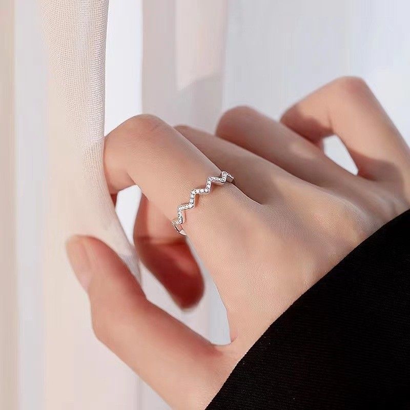 Round Cut White Natural Diamond Engagement Band Ring For Women In Over Silver view 3