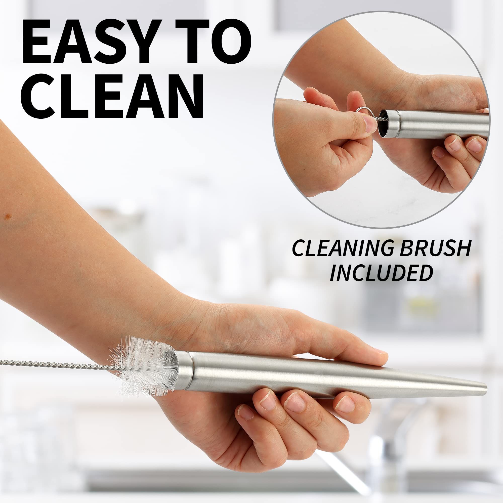Kitchen Stainless Steel for Cooking-Food Grade Metal Turkey Baster Syringe & view 3