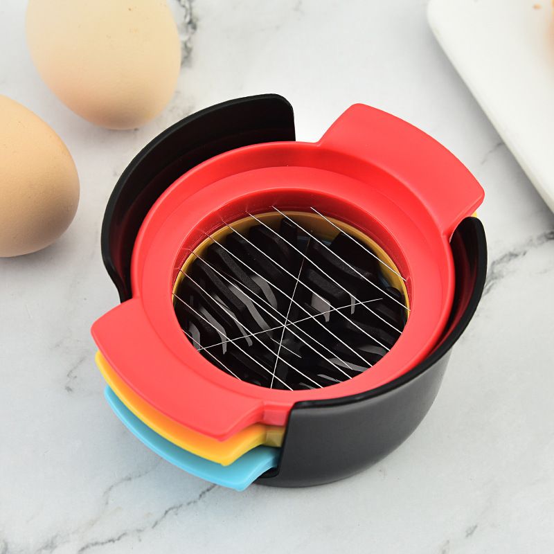Egg Slicer Cutter 3 in 1 for Hard Boiled Eggs Heavy Duty Stainless Steel Wire view 3