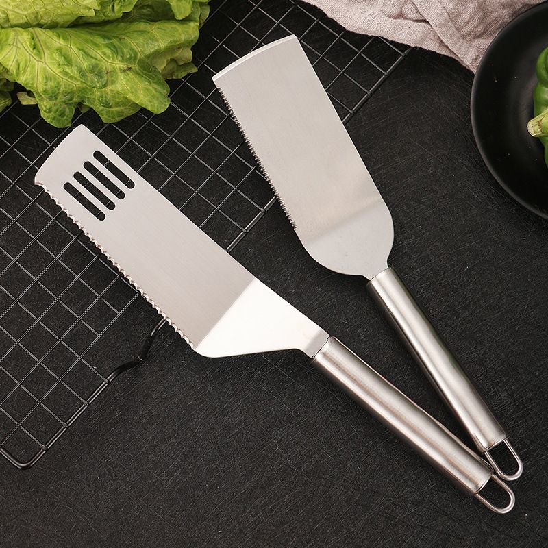 Set of 2 Multi-Purpose Stainless Steel Spatulas for Kitchen Use view 3