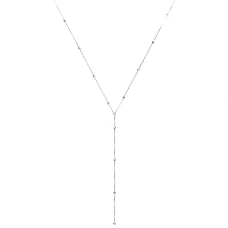 Necklaces for Women,Necklaces Plated Pendant Necklaces Minimalist Beaded Chain — image 1