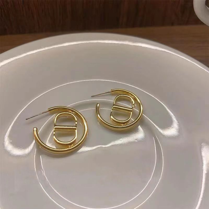 Gold Chain Link Dangle Earrings for Women Plated Large Cuban Paperclip view 5