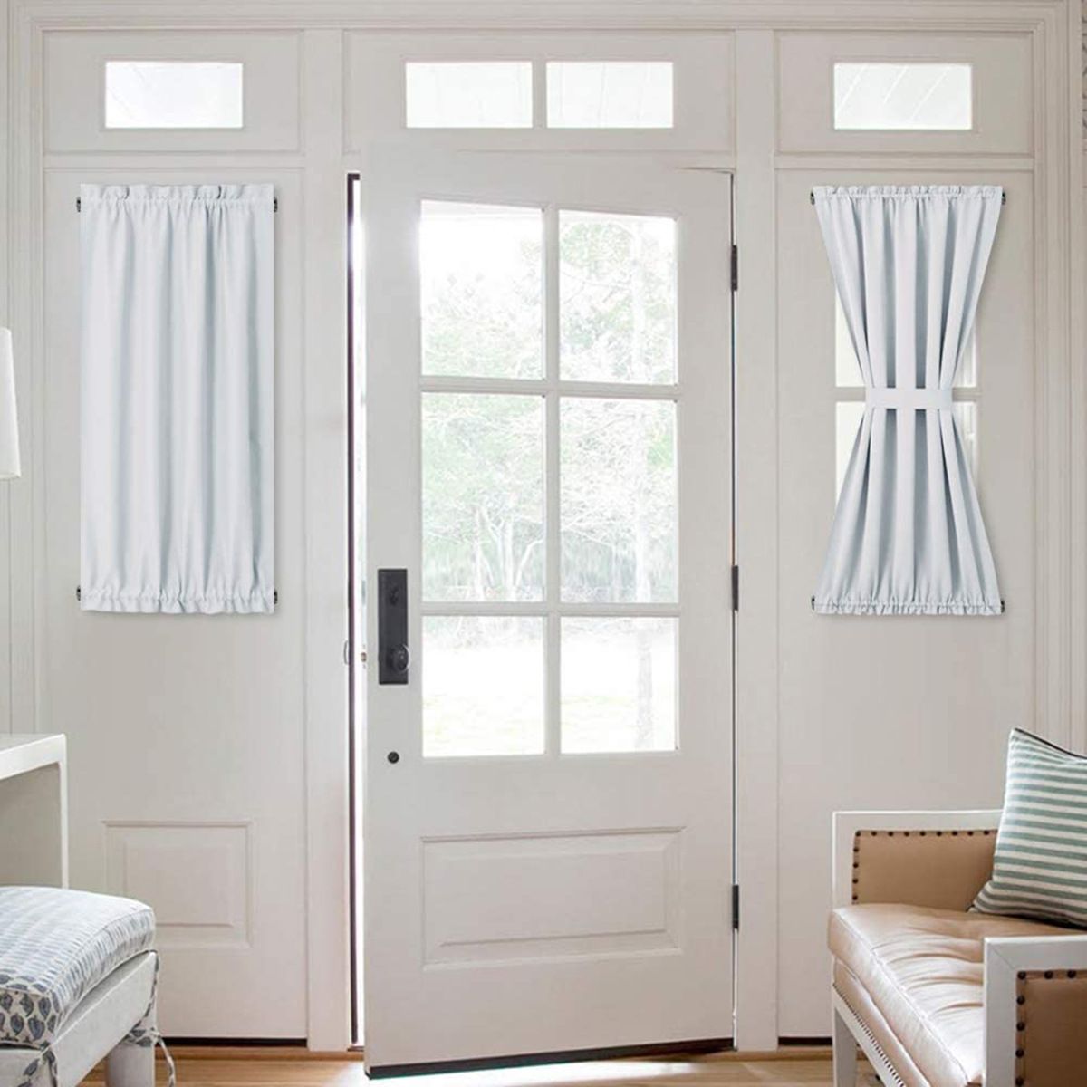 French Door Curtains – Rod Pocket Thermal Blackout Curtain for Doors with view 2