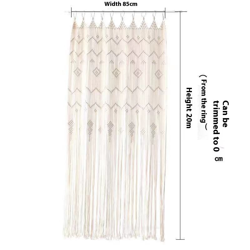 Curtain Room Divider Doorway Curtain Large Long Macrame Wall Hanging for view 5