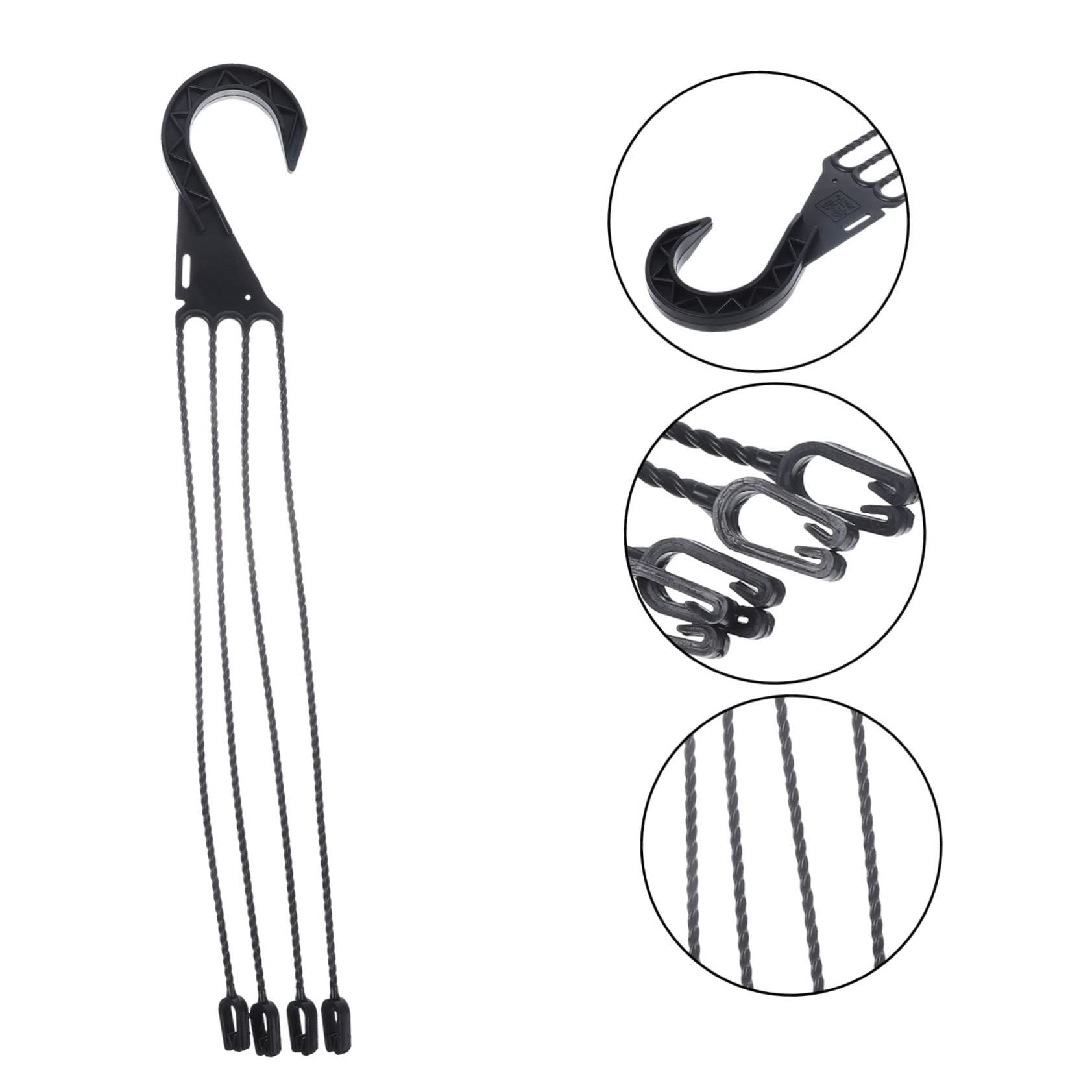 5pcs Hanging Basin Basin Hook Outdoor Flower Stand Plant Pulley Hanger Swivel view 3
