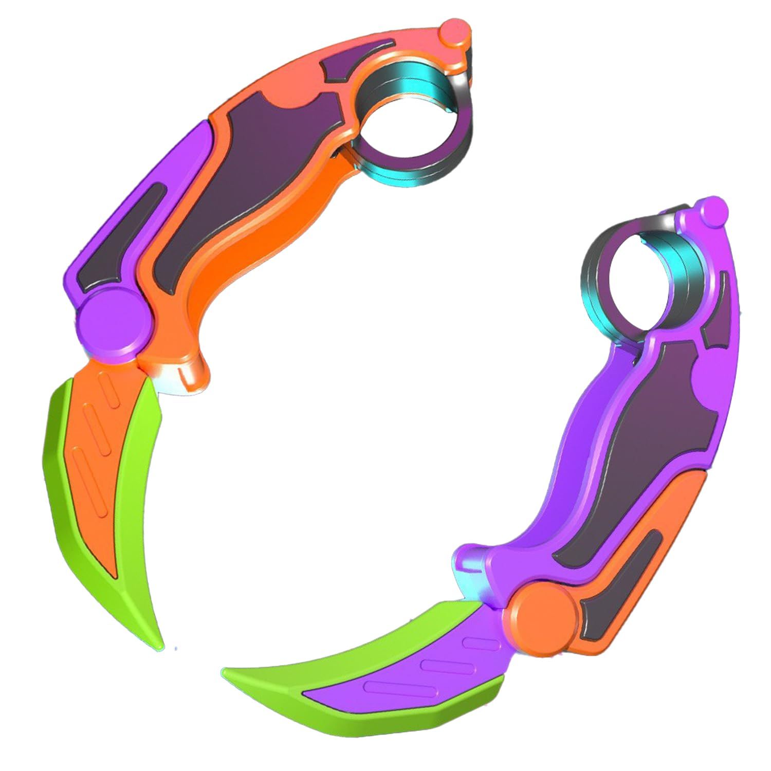 2pcs Claw Knife, 3D Gravity Knife Toy, 3D Gravity Plastic, Toy Switchblade