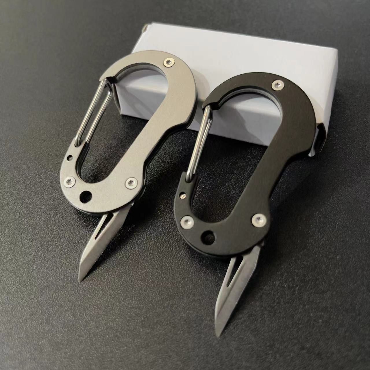 Multitool Carabiner with Pocket Knife view 2