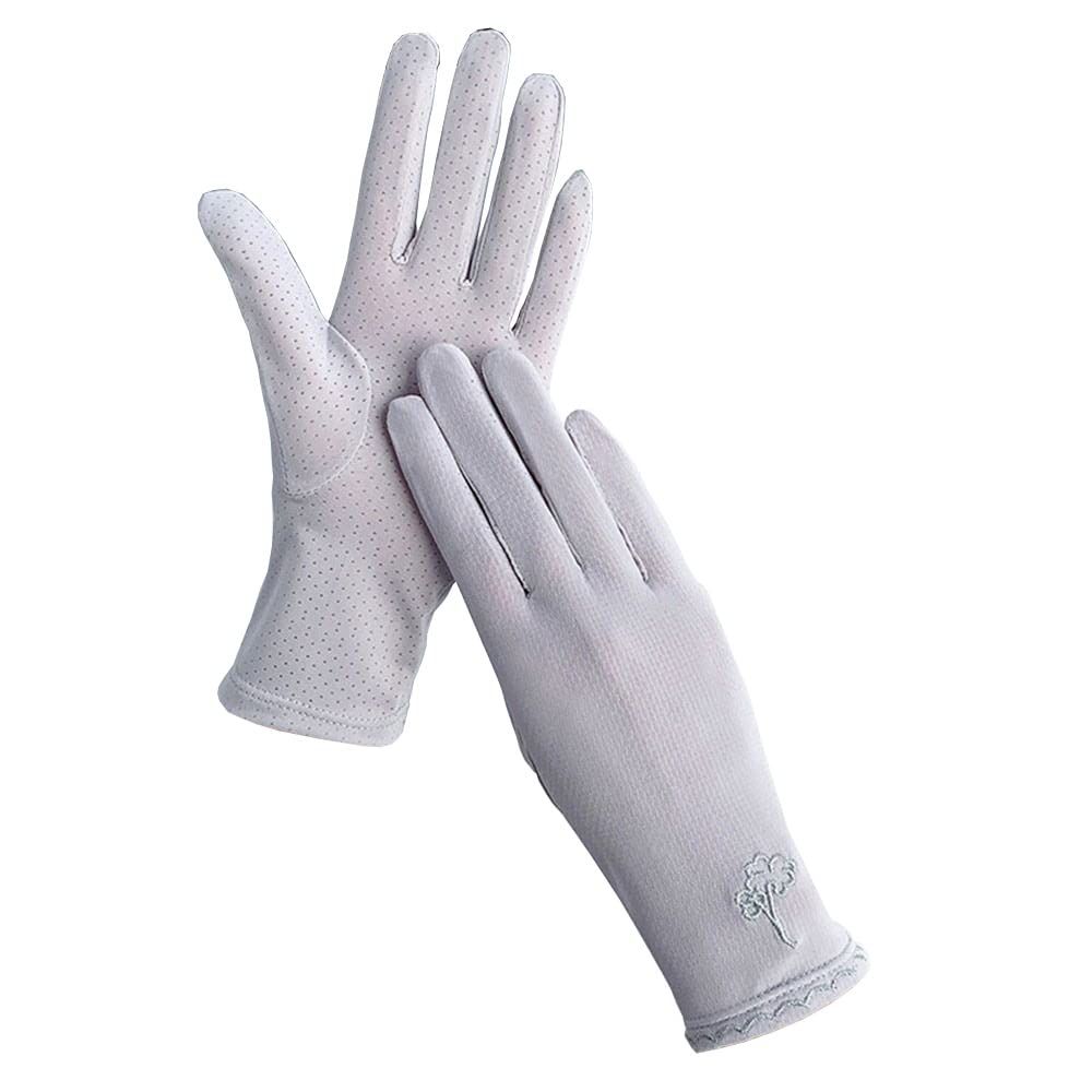 Ice Silk Sunscreen Gloves for Female view 5