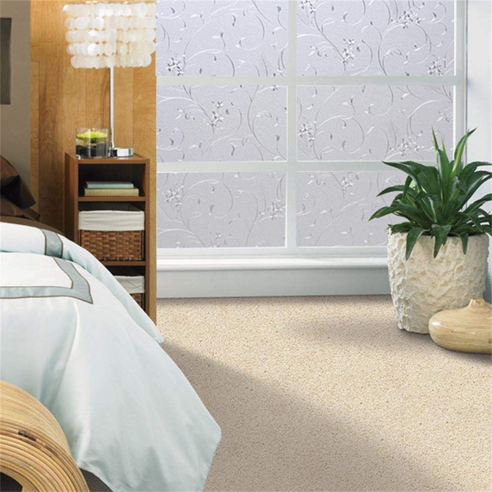 Static Cling Non-Adhesive Window Film Frosted Glass Film Bathroom Door Glass view 2