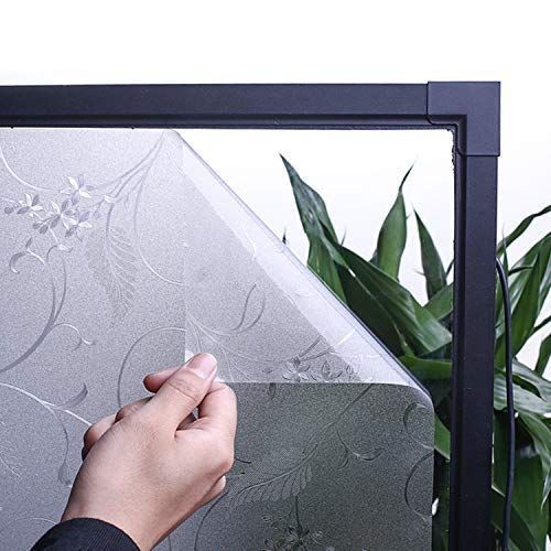 Static Cling Non-Adhesive Window Film Frosted Glass Film Bathroom Door Glass view 5