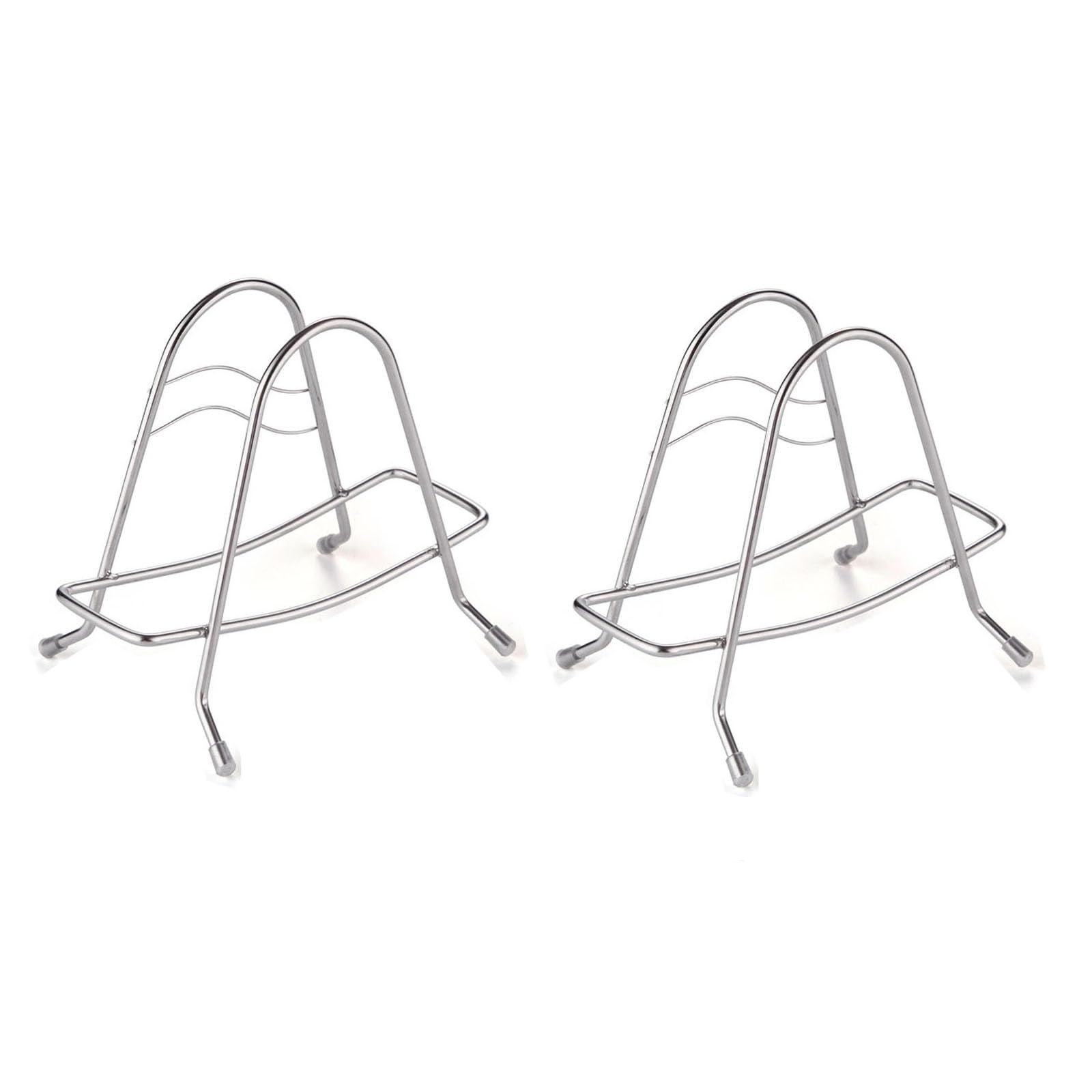 2 Pack Cutting Board Rack Stand Pot Pan Lid Holder Cover Organizer Storage