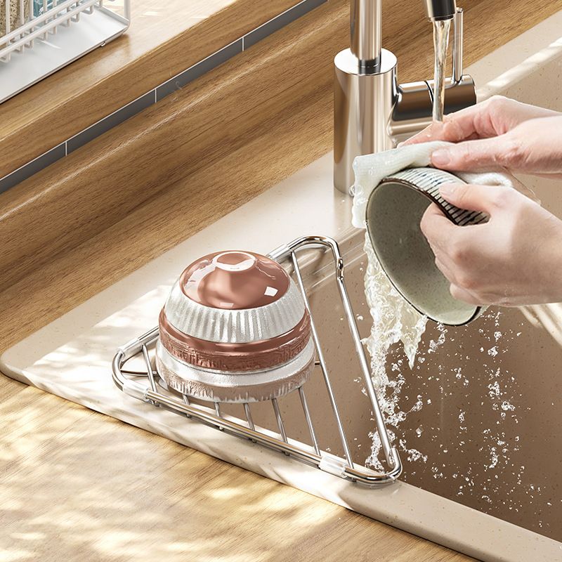 Sink Drainer Vessel Sinks Stainless Sink Stainless Steel Dish Rack Dish Drying view 3