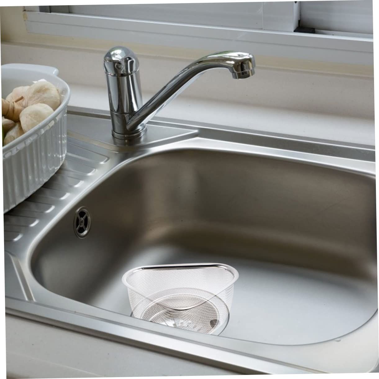 Drain Basket Triangular Sink Filter Sink Filter Strainer Sink Drying Rack view 4