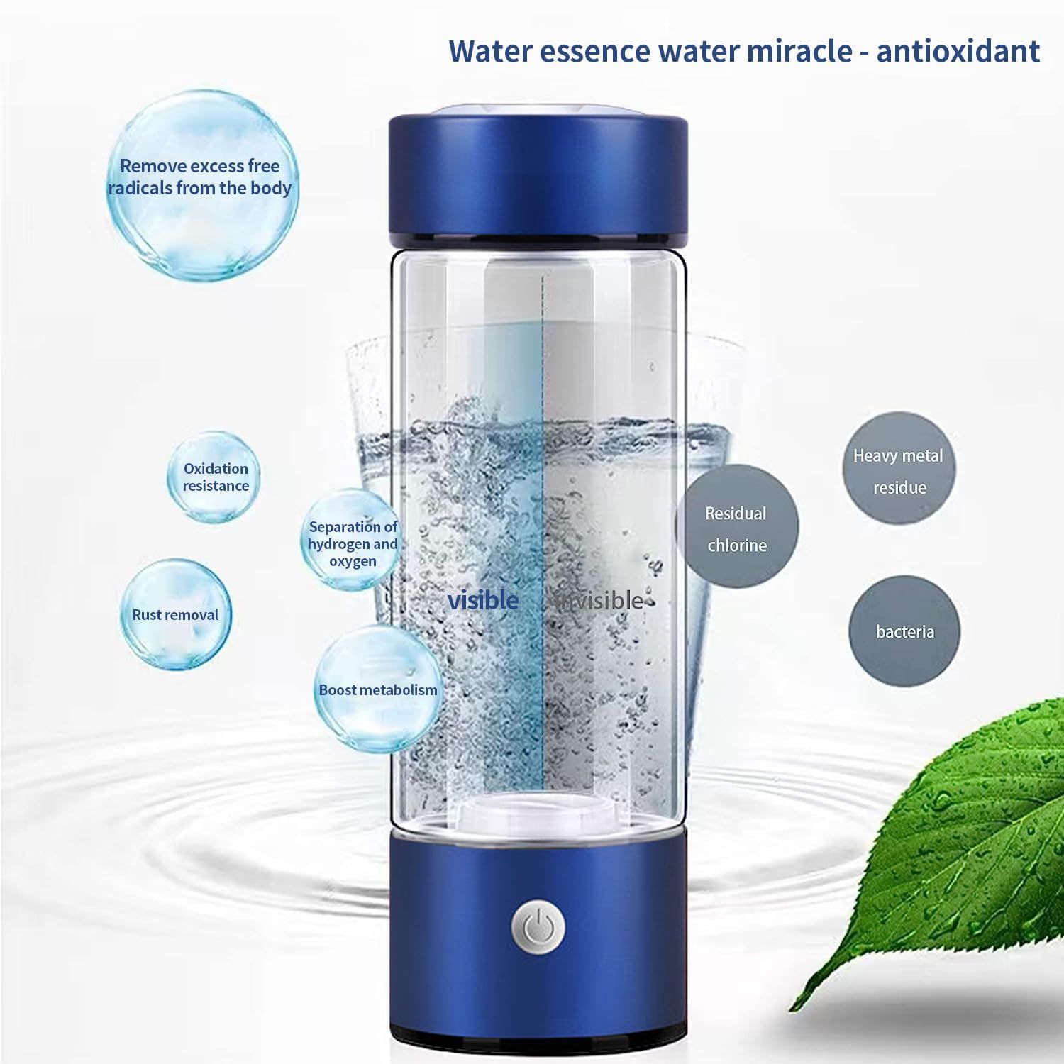 Hydrogen Water Bottle, Portable Hydrogen Water Ionizer Machine, Hydrogen Water view 4