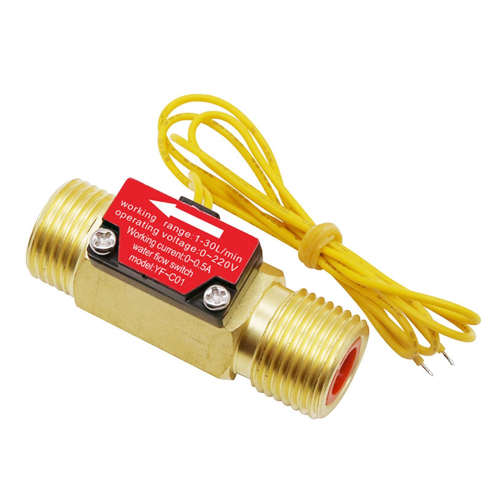 G1/2" Hall Effect Liquid Water Flow Switch Control Flowmeter Counter Meter for view 4