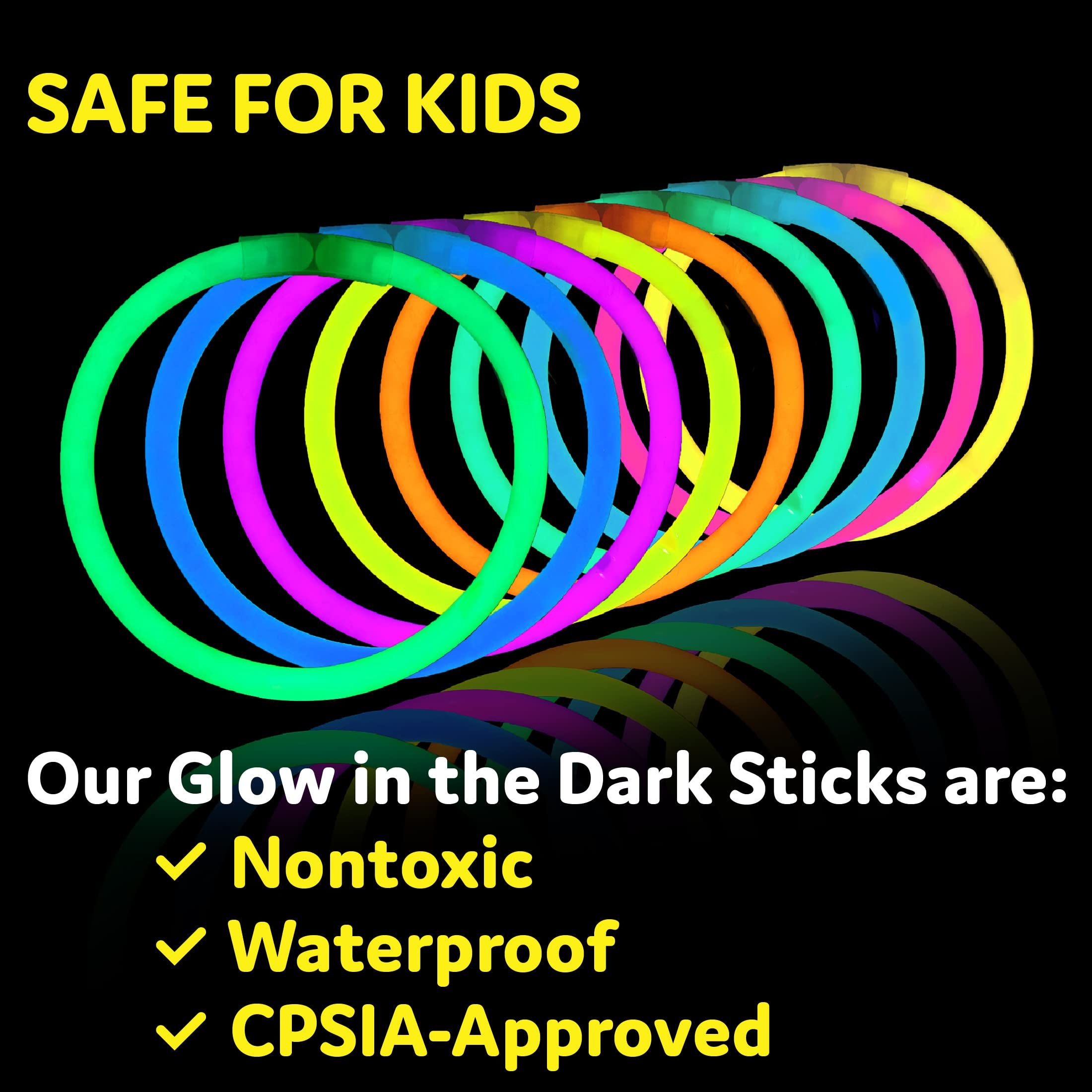 50Pcs- Glow in The Dark Eye Glasses Kit/Party Supplies tri Bracelets view 2