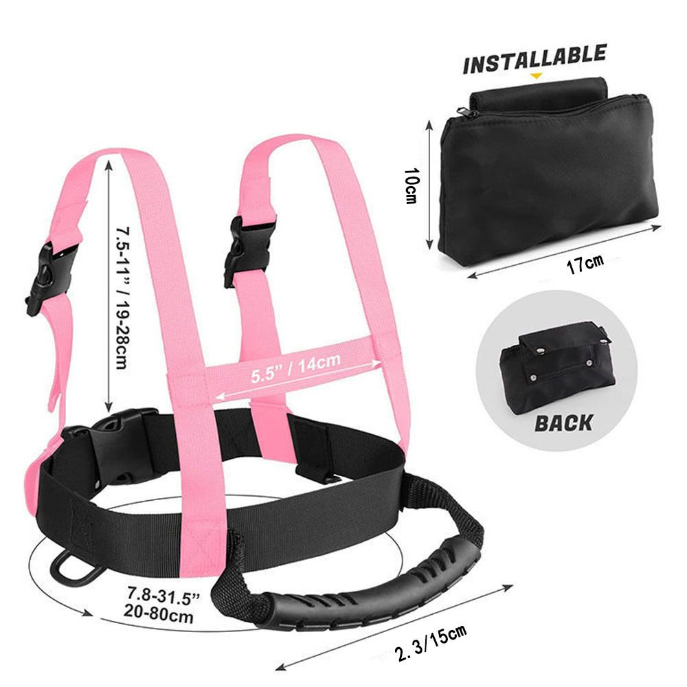 1 Set Ski Safety Rope Traction Adjustable Skiing Training Shoulder Belt view 3