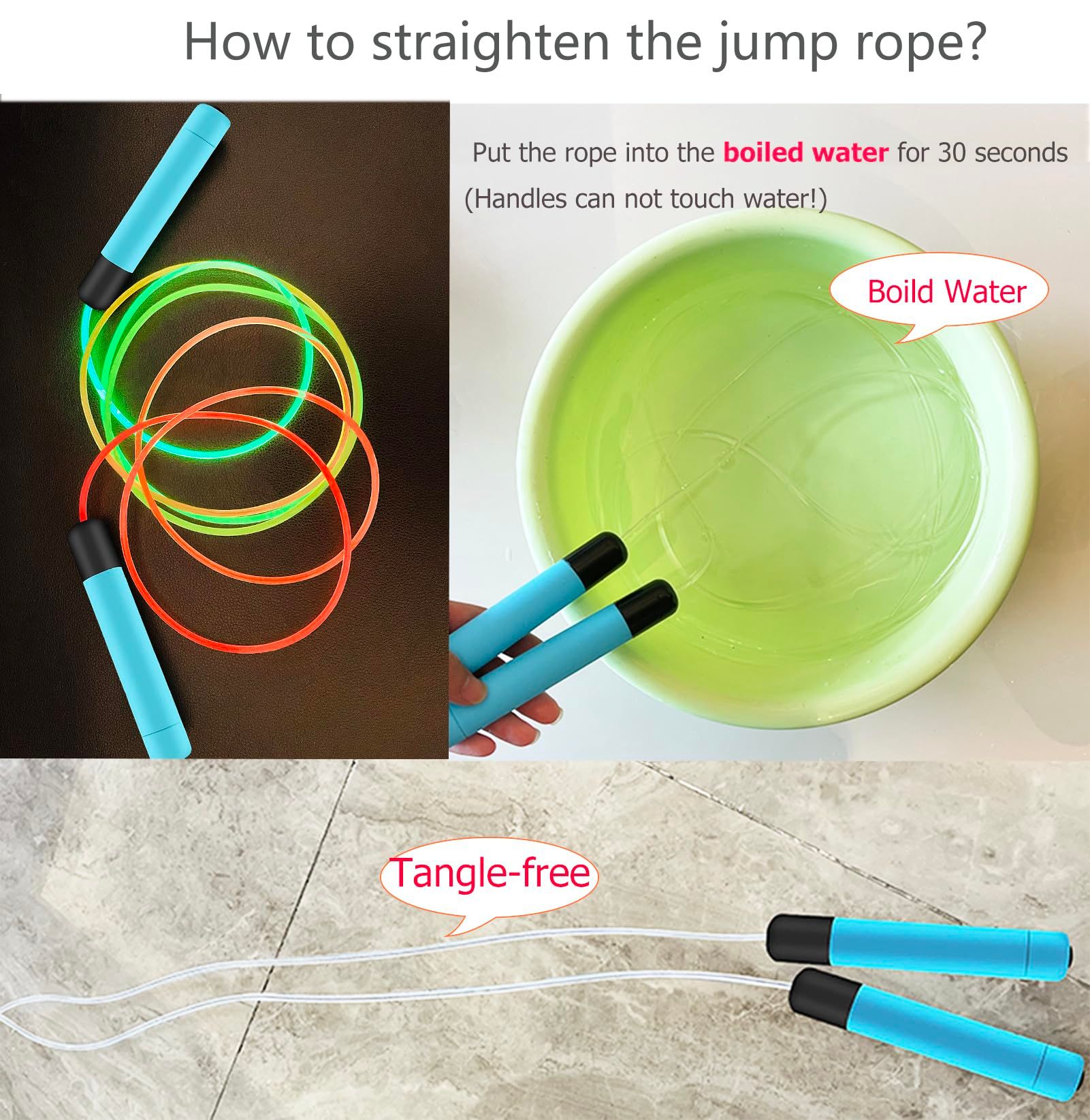 LED Light Up Jump Ropes for Kids Boys Girls view 5