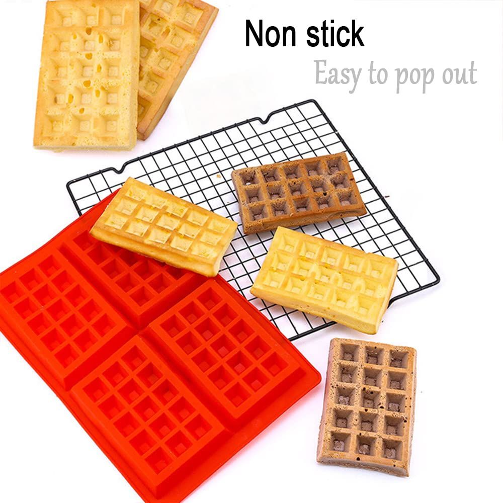 Waffle Mold Silicone Waffle Mold 4 Cavities Waffle Mold Silicone Waffle Maker view 5