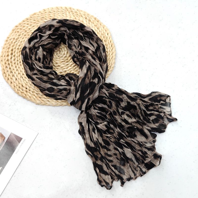 Beautiful Twist Scarf: Hand-painted scarf in Balinese yarn gradient color view 5
