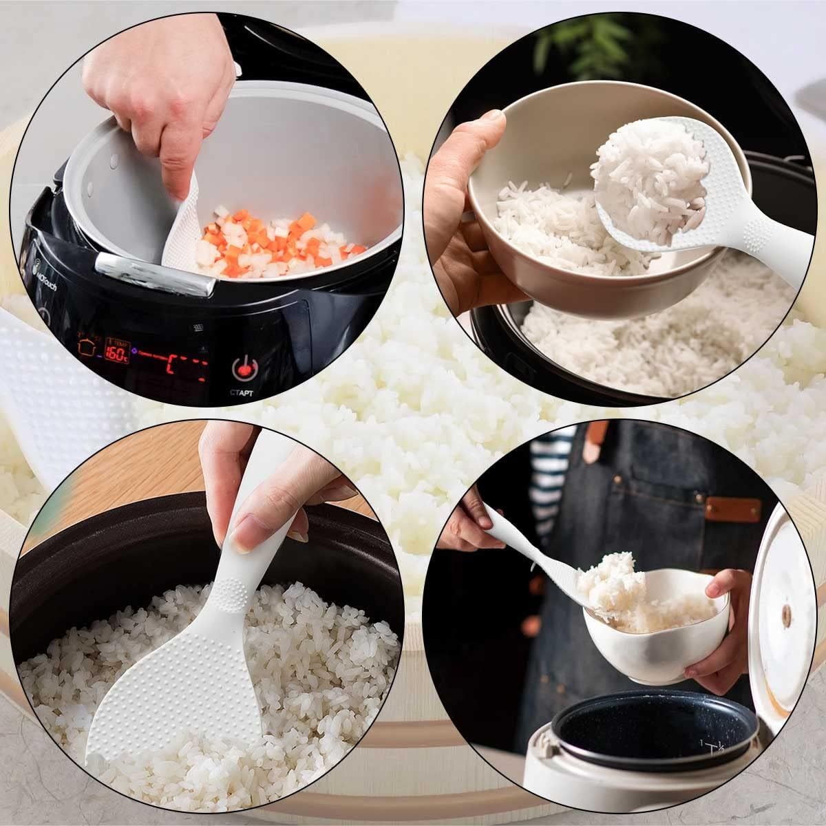 Rice Paddle Non-stick Standing Rice Serving Spoon Rice Potato Food Server view 2
