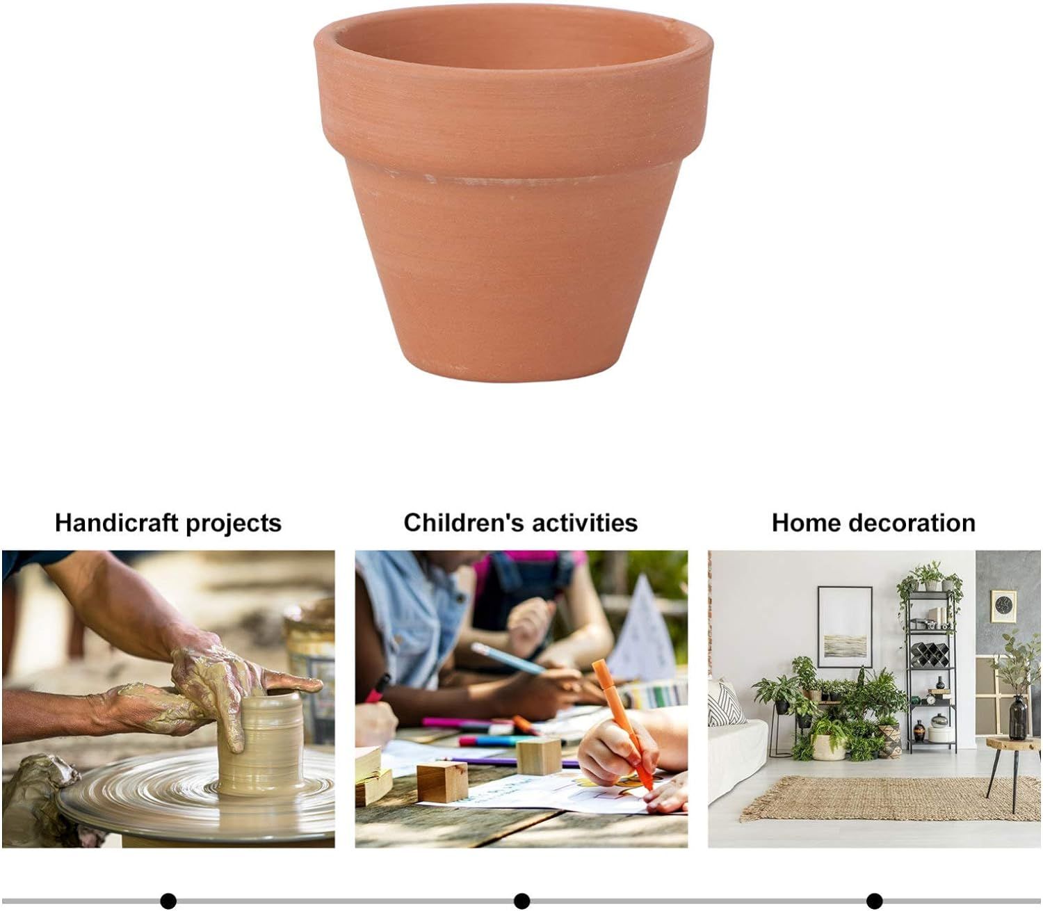 Terracotta Pot Clay Ceramic Pottery Planter Cactus Flower Pots Succulent view 5