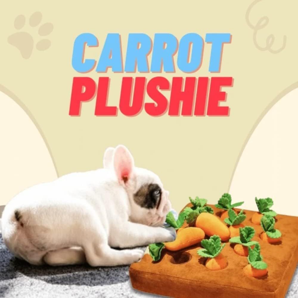 Carrot Dog Toy, Carrot Snuffle Mat for Dogs, Carrots Plush Puzzle Toys view 2