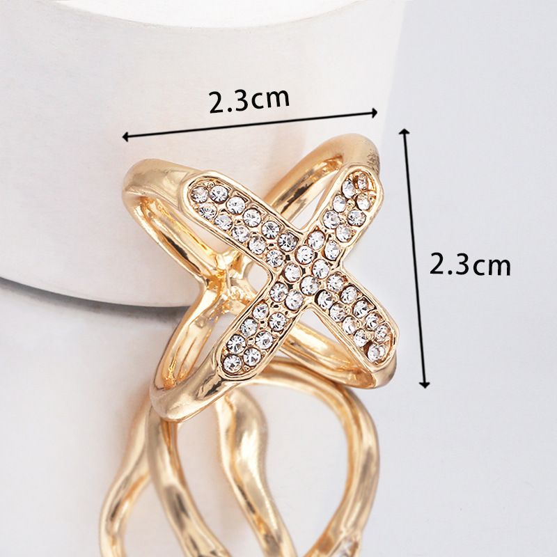 Simple Scarf Ring Jewelry Scarf Buckle Gold Plating suitable for all kinds of view 2