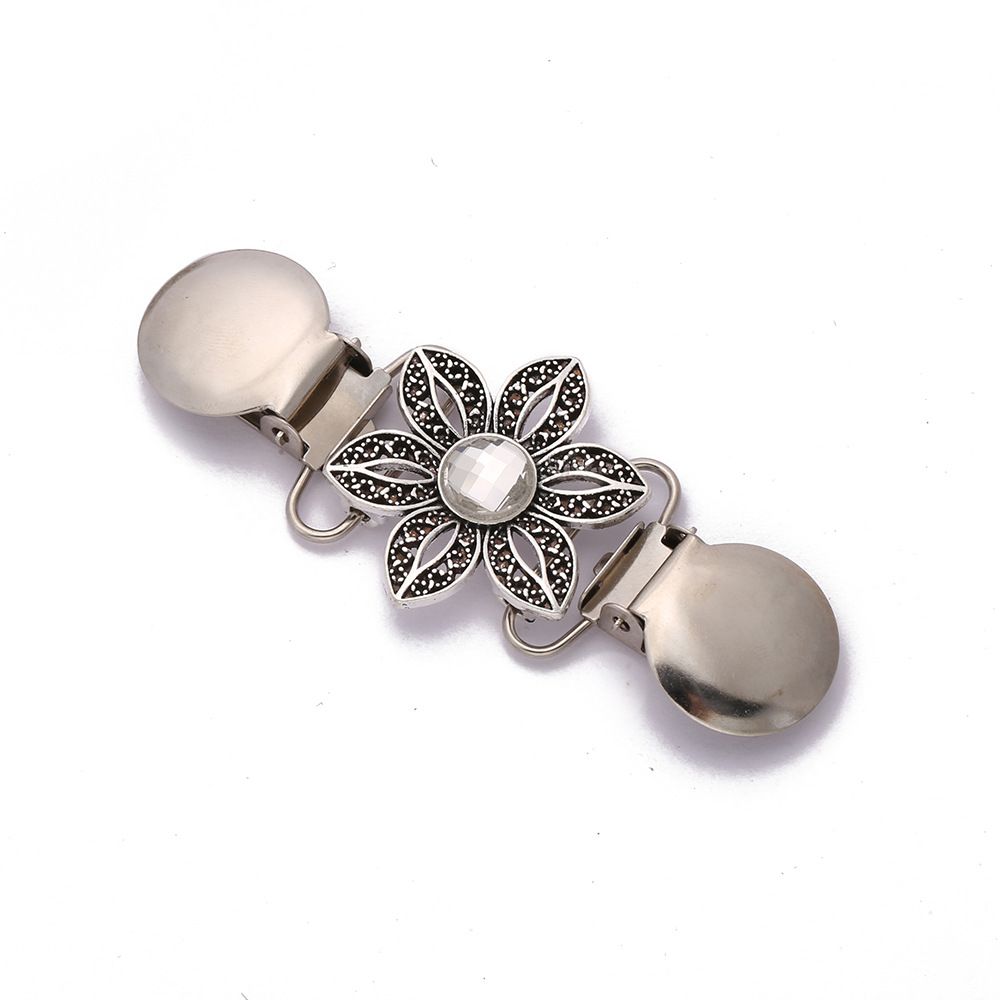 4 Pieces Vintage Sweater Shawl Clips Retro Cardigan Collar Clips Shirts Dress view 3
