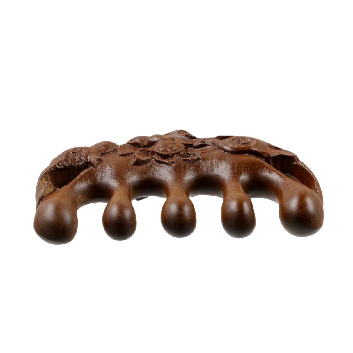 1Pcs Wooden Wide Tooth Massage Comb view 5