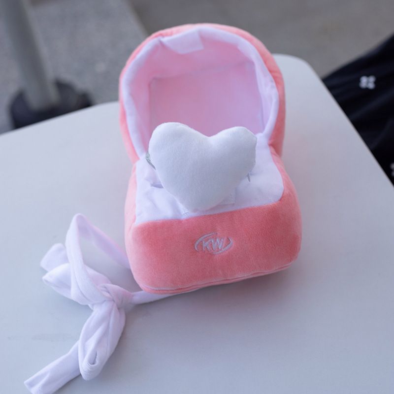 Plush Ring Box Surprise Oversized Ring Sets Case Stuffed Couple Ring for view 3