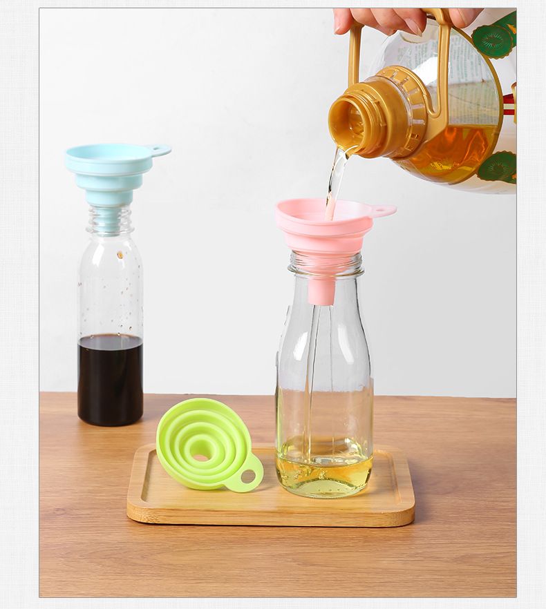 Collapsible Funnels for Kitchen Set of 3 - Food Grade view 4