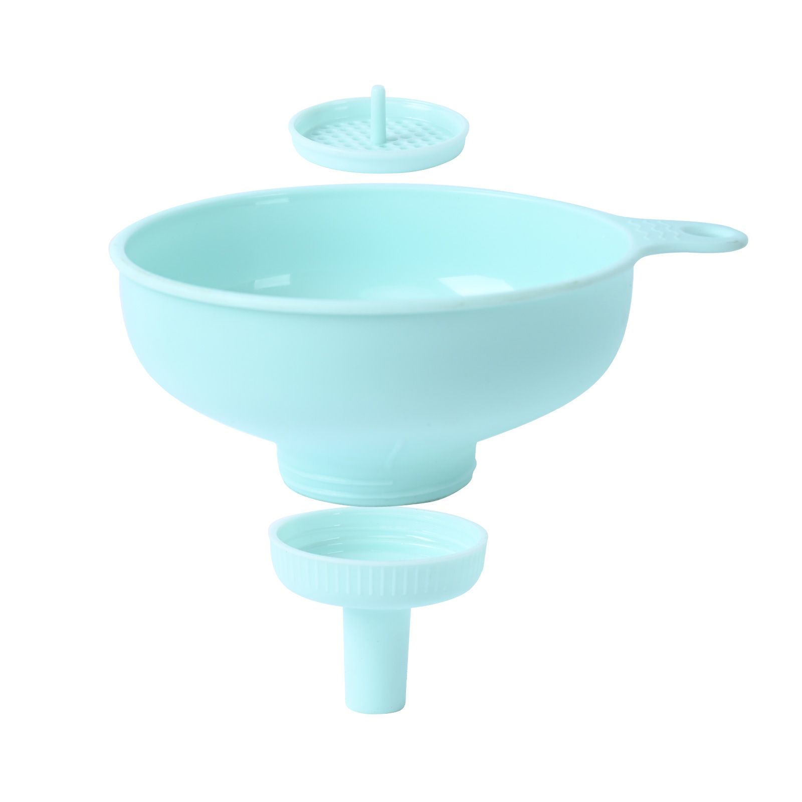 Wide Mouth Kitchen Funnel With Detachable Spouts And Strainers Plastic Cooking