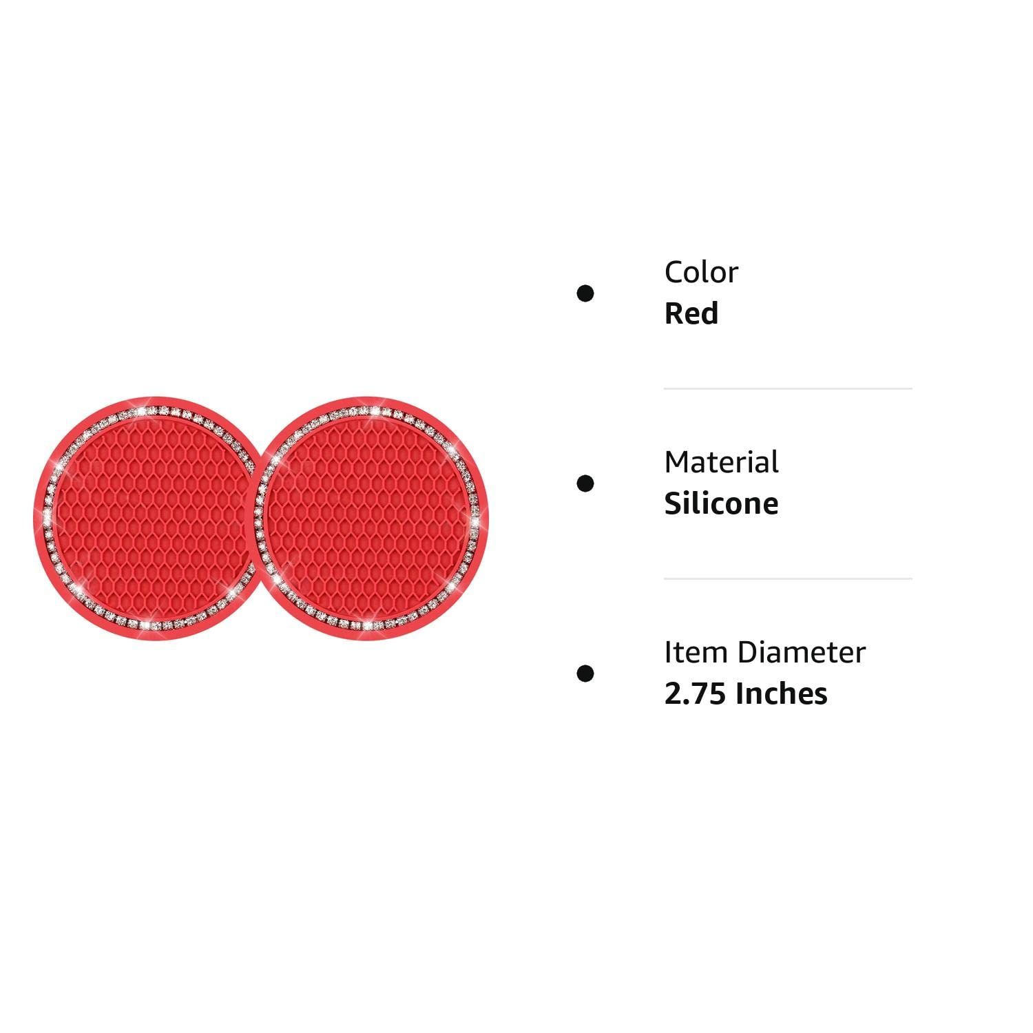 2PCS Bling Cup Coaster, Universal Bling Cup Holder Insert Coaster, Rhinestone view 4
