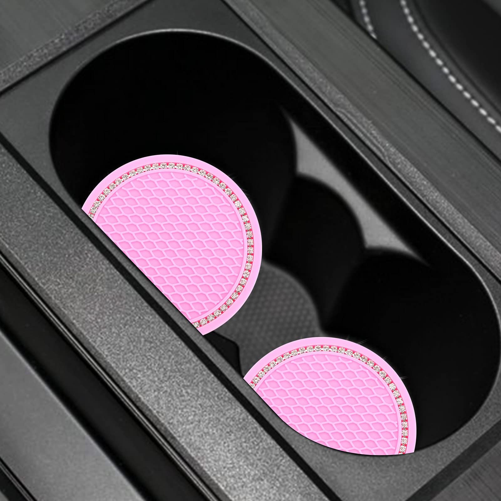 2PCS Bling Cup Coaster, Universal Bling Cup Holder Insert Coaster, Rhinestone view 5