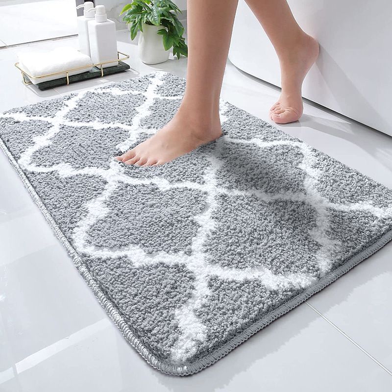 Bathroom Rugs 31x20, Soft and Absorbent Microfiber Bath Rugs, Non-Slip Shaggy view 2