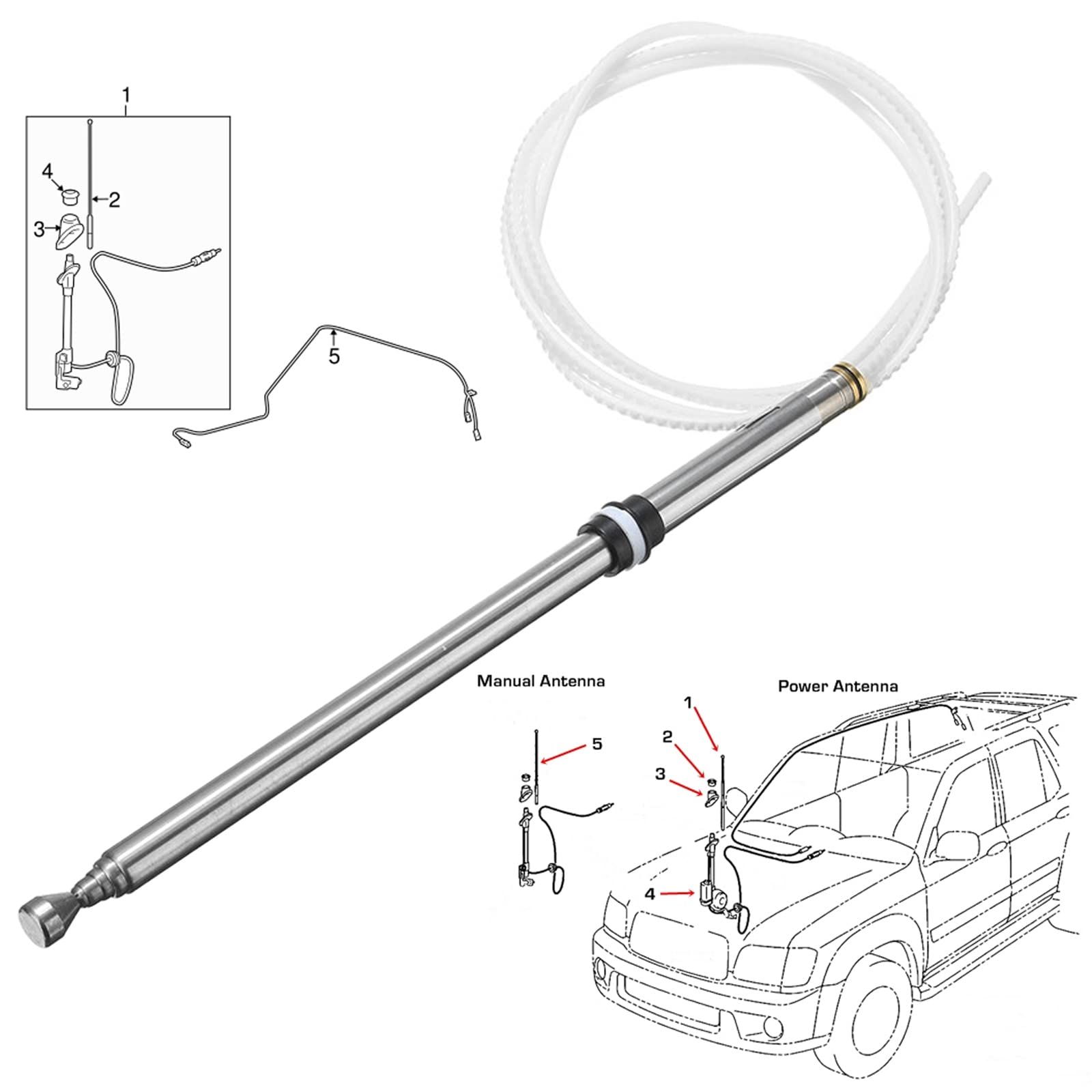 Antenna mast Compatible for Replace Radio Mast Made of high-quality materials view 2